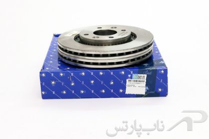 تصویر  دیسک ترمز چرخ جلو ابعاد 266*22 پژو 206 تیپ 5 (دو عددی) برند ایساکو