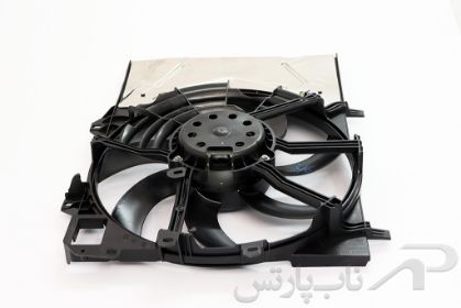 تصویر  موتور فن کامل رادیاتور با پروانه و دیاق تارا برند ماد پارت