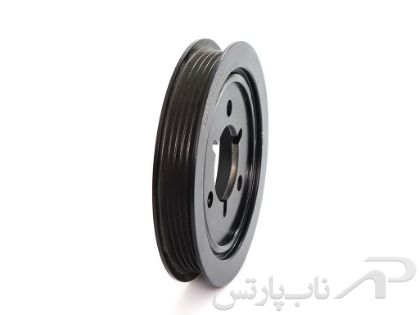 تصویر  پولی سر میل لنگ 5 شیار سمند موتور TU5 برند عظام