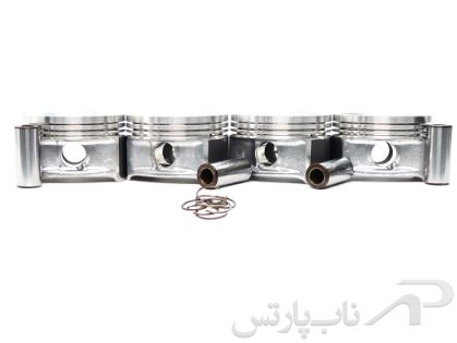 تصویر  پیستون سایز 0.40 با خار و گژن پین آریسان موتور OHVG (چهارعددی) برند عظام