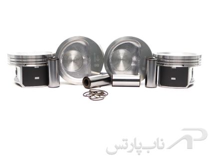 تصویر  پیستون سایز استاندارد با خار و گژن پین آریسان موتور OHVG (چهارعددی) برند عظام