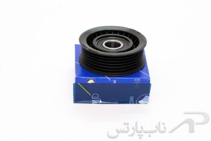 تصویر  غلتک تسمه سفت کن دینام 6 شیاره موتور EF7 دنا پلاس کد 1160108598 برند ایساکو