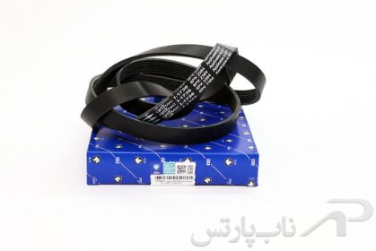 تصویر  تسمه دینام موتورEF7 دنا مدل 6 شیاره (6PK-2364) کد 2070201516 برند ایساکو