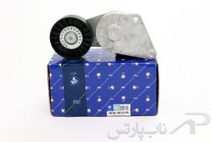 تصویر  غلتک تسمه سفت کن دینام با پایه موتور XU7 سمند کد 1160100999 برند ایساکو