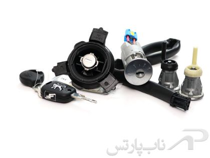 تصویر  مجموعه کامل قفل سوییچی پژو 207 برند عظام