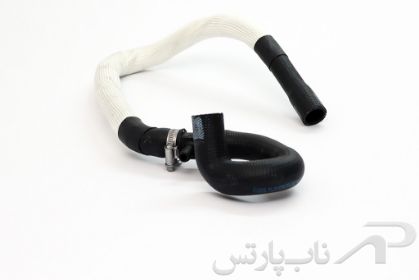 تصویر  شیلنگ خروجی آب از رادیاتور بخاری (بلند) با سه راهی و بست ها موتور XU7 دوگانه‌سوز پژو 405 کد 1080203899 برند ایساکو
