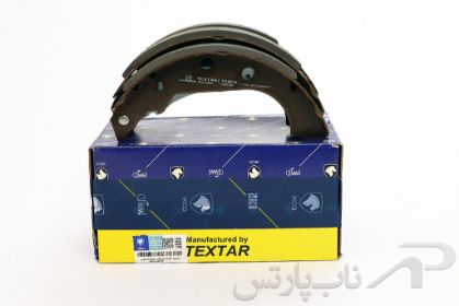 تصویر  لنت ترمز کفشکی عقب تکستار طرح تکلان توس پژو پارس کد 1460100431 برند ایساکو