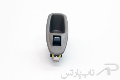 تصویر  کلید شیشه بالابر تک پل و قاب (دستگیره) پژو 405 SLX برند کروز 