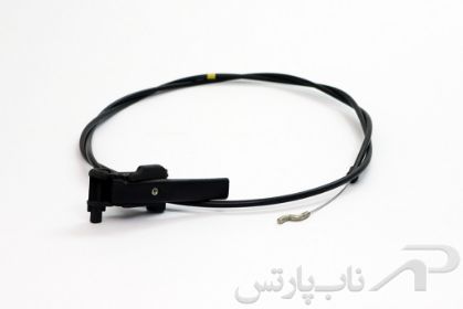 تصویر  کابل (سیم) و دستگیره رهاکننده درب موتور پژو 405 کد 1380300599 برند ایساکو