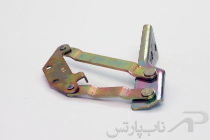 تصویر  لولا و پایه نگهدارنده درب موتور چپ (راننده) سمند کد 1640301199 برند ایساکو