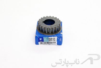 تصویر  چرخ دنده تایمینگ سر میل لنگ 21 دندانه موتور XU7 پژو 405 کد 0650600299 برند ایساکو