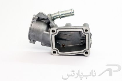 تصویر  هوزینگ (پوسته) ترموستات لوله کوتاه موتور TU5 پژو 206 تیپ 5 کد 0370601899 برند ایساکو