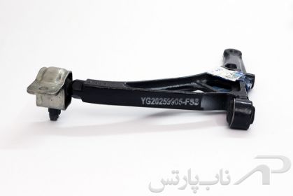 تصویر  طبق (بازویی مثلثی) کامل چرخ جلو چپ (راننده) پژو 405 کد 0200402499 برند ایساکو