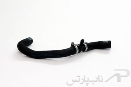 تصویر  شیلنگ ورودی آب به رادیاتور بخاری (کوتاه) با سه راهی و بست ها موتور XU7 دوگانه‌سوز پژو 405 کد 1080203799 برند ایساکو