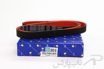 تصویر  تسمه دینام پژو 206 رایکا آلتون مدل 6 شیاره (6PK-1568) کد 2070105501 برند ایساکو